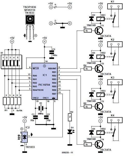 Simple Rf Remote Control Circuit Diagram