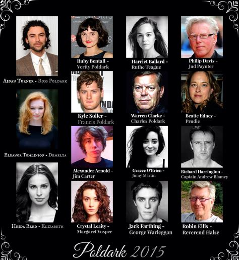 New cast crib sheet | Poldark, Poldark cast, Poldark tv series