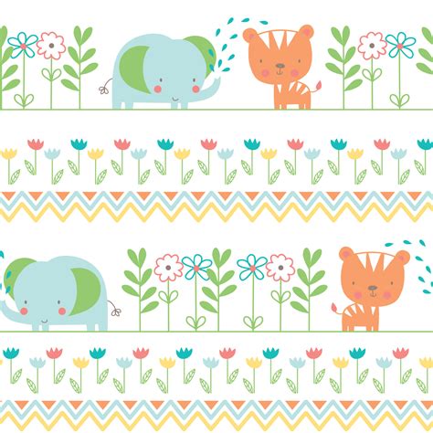 Cartoon animals repeat seamless pattern 8826345 Vector Art at Vecteezy