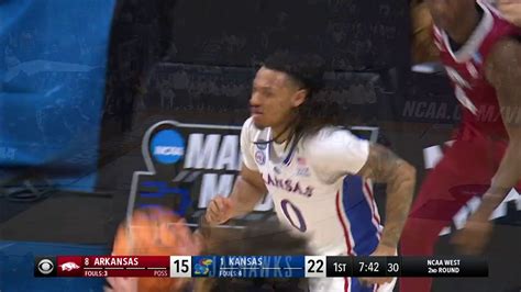 Kansas Jayhawks vs. Arkansas Razorbacks: 1st Half Highlights | NCAA.com