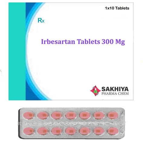 Irbesartan 300mg Tablets Manufacturer,Exporter,Supplier