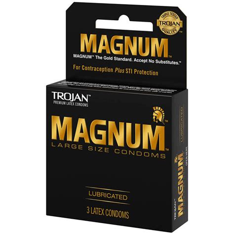 Trojan Magnum Large Size Lubricated Condoms "6-PACK" – Rafaelos