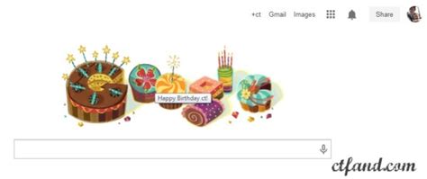 Dapat Birthday Doodle Dari Google! | ctfand.com