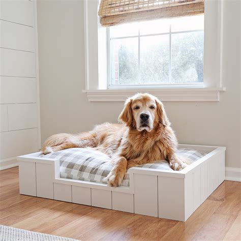 DIY Dog Bed with Shiplap - Angela Marie Made