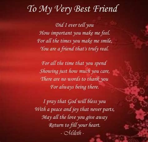 To my very best friend | Friends quotes, Best friend poems, Friend poems