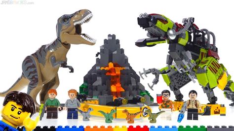 LEGO Jurassic World T. Rex vs. Dino Mech review! 75938 - YouTube