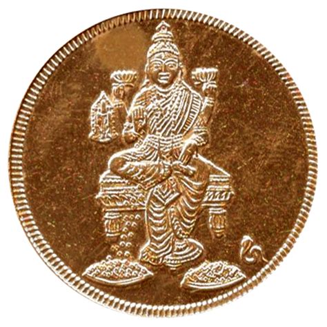 Dhanlakshmi Dhana Laxmi Copper Coin - A3126-01 - Season Bazaar