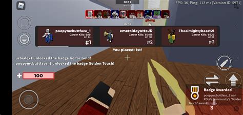 My first arsenal win : r/roblox_arsenal