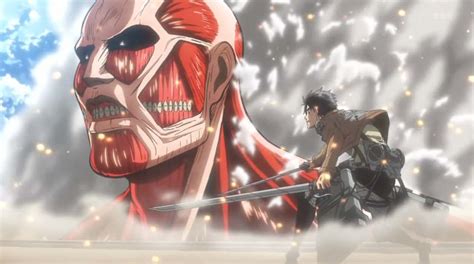 Fichier:Eren vs Titan Colossal.jpg - Wiki Shingekinokyojin