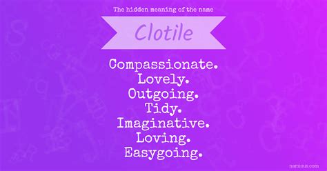 The hidden meaning of the name Clotile | Namious