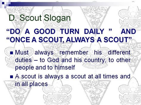 Scout Motto and Slogan - LSVMS Boy Scouts of the Philippines