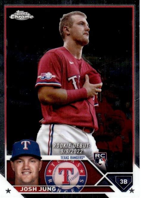 Josh Jung 2023 Topps Chrome Update #USC51 Rookie Debut Price Guide - Sports Card Investor