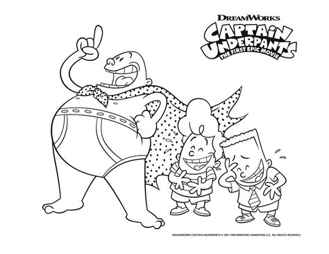 George Harold Captain Underpants Coloring Pages - Thekidsworksheet