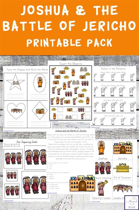 Joshua and the Battle of Jericho Printable Pack - Simple Living ...