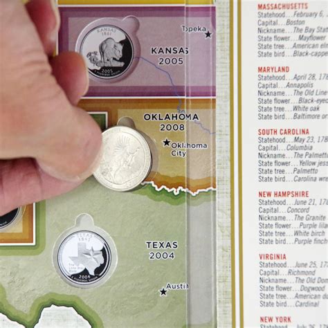 50 State Quarters Map: Peter Pauper Press, Inc: Amazon.com.mx: Libros