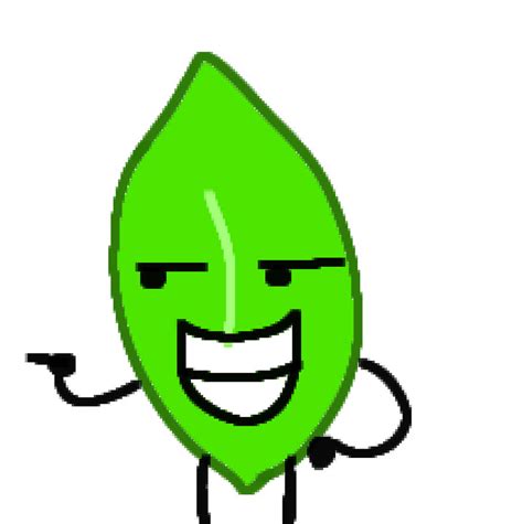 Bfdi leafy but drawn in ms paint by novapolar on DeviantArt