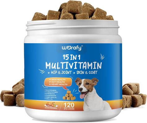 Amazon.com : Multivitamin Chews Multi Support Dog Vitamins and Supplements for Senior Dogs and ...