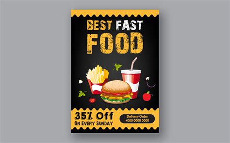 a flyer for a fast food restaurant