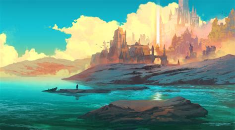 6000x1688 Castle 4K Illustration 6000x1688 Resolution Wallpaper, HD Fantasy 4K Wallpapers ...