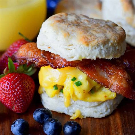 Bacon Egg and Cheese Biscuit Sandwich {Video} Butter Your Biscuit