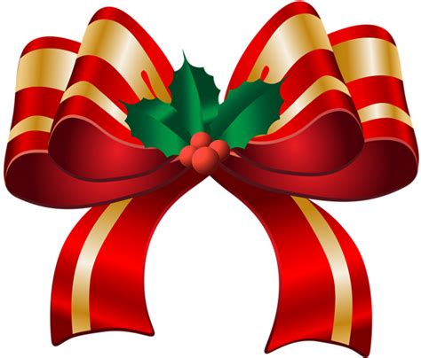 Christmas Red Bow Transparent PNG Clip Art Image | Gallery Yopriceville ...