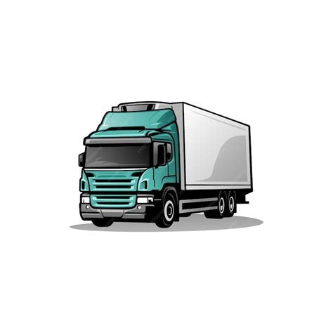 Premium Vector | Freight truck vector isolated