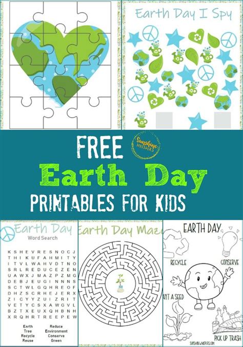 FREE Earth Day Printables For Kids | Earth day projects, Earth day ...