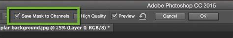 Photoshop Blur - Save Mask to Channels - TipSquirrel