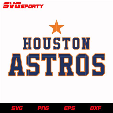 Houston Astros Text Logo svg, mlb svg, eps, dxf, png, digital file for ...