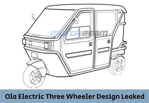 Ola Electric Three Wheeler Designs Leaked