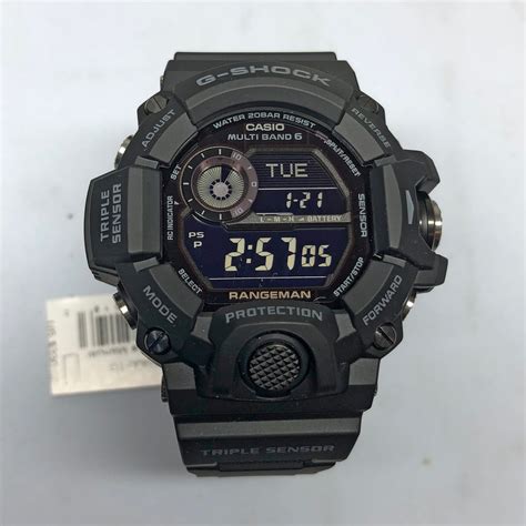 Casio G-SHOCK RANGEMAN GW-9400 Digital Black Out GW-9400-1B Solar ...