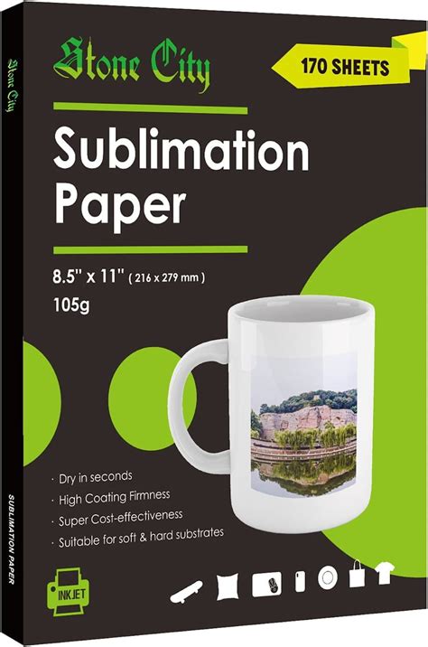 170 Sheets Sublimation Paper 8.5x11 Heat Transfer Paper for Sublimation ...