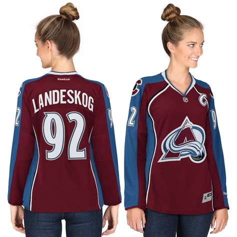 Reebok Gabriel Landeskog Colorado Avalanche Women's Burgundy Premier ...