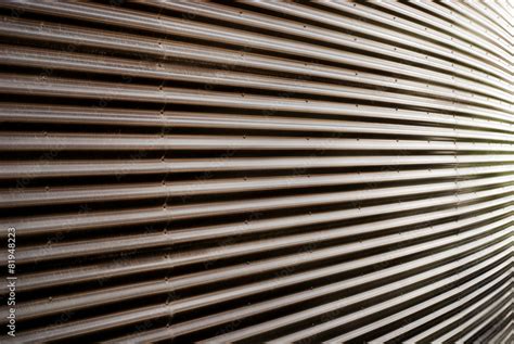 Covering of corrugated iron wall Stock Photo | Adobe Stock