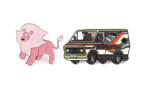 Steven Universe Greg Universe Van And Lion Enamel Pin Pack