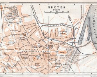 Map of Speyer - Etsy