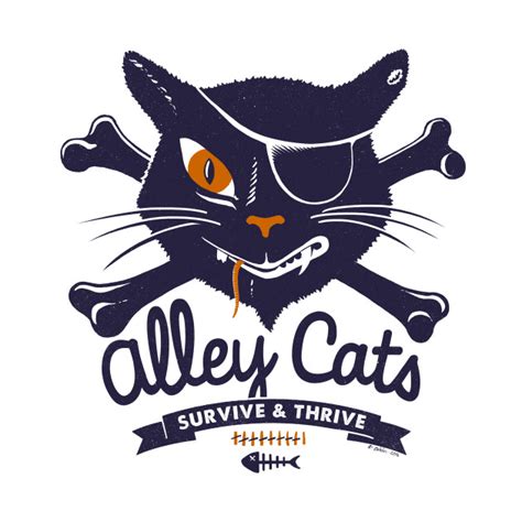 Alley Cats - Cat - T-Shirt | TeePublic