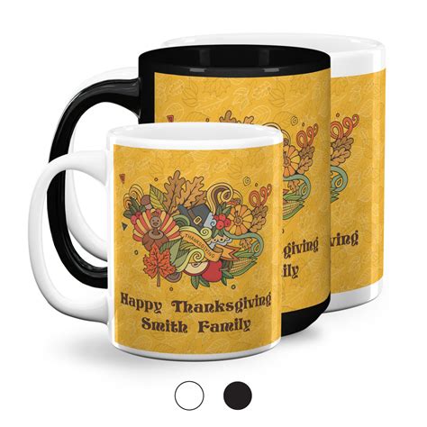 Happy Thanksgiving Coffee Mugs (Personalized) - YouCustomizeIt