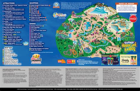 View Park Map | Hurricane Harbor New Jersey