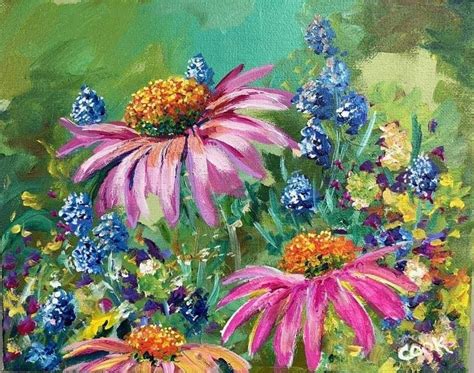 Wild in Wonderful Wonderland of Wildflowers a Beginner Acrylic Painting ...