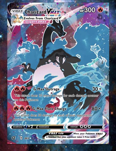 So I decided to make my own Shiny Charizard Gigantamax Card! : r/pokemon