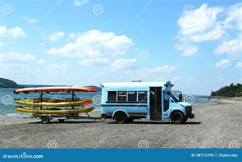 Sea Kayaks Ready for Tourists at Bar Harbor Editorial Image - Image of ...