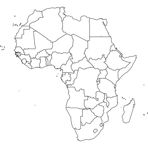 Africa Map Blank Pdf