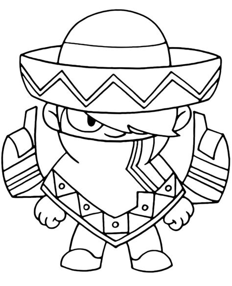 Edgar Brawl Stars Coloring Page Brawl Stars Coloring Pages | Images and ...