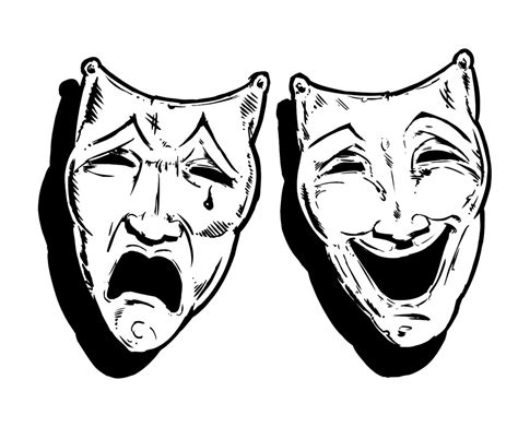 Theatre Masks Drawing at GetDrawings | Free download