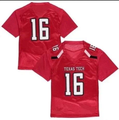 Texas Tech Red Raiders Custom Football Red Jersey - Robert Henrys