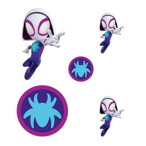 Sheet of 5 -Spidey and his Amazing Friends: Ghost-Spider Minis - Offic | Spiderman birthday ...