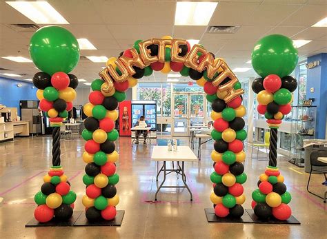 Juneteenth Celebration Arch | Celebration balloons, Balloons, Balloon decorations