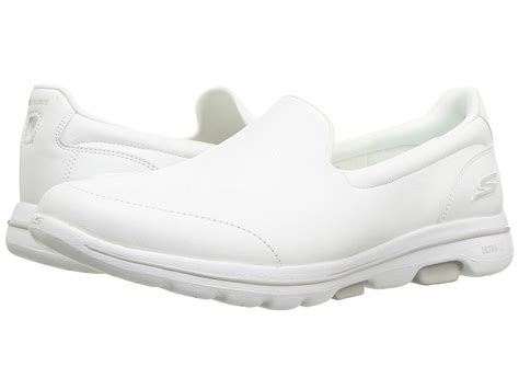 Skechers Leather Go Walk 5 - 15923 in White - Lyst