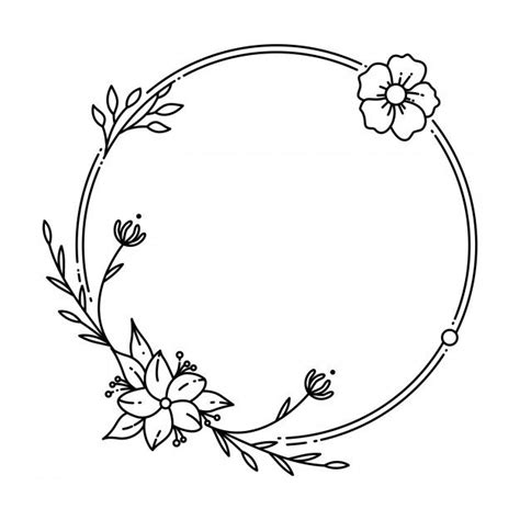 Floral frame Premium Vector | Premium Vector #Freepik #vector #flower #frame #floral #circle ...